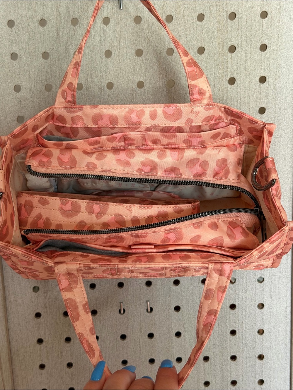 lug Pink Leopard Quilted Mini Tote - Picture 3 of 11